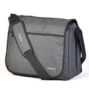 Filberry Messenger DIAPER BAG for DADS & MOMS - Large - Grey/Black - Brand New