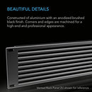 AC Infinity Vented Rack Panel 1U Rackmount 19" for Server Network AV - Black - Brand New