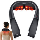 RIKE SHIATSU NECK MASSAGER WITH HEAT HSA ELECTRIC BACK MASSAGER PAIN REL - BLK - Like New