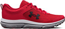 3026175 Under Armour Men's Charged Assert 10 Running Shoe Red/Red/Black 7.5 Like New