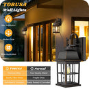 TOBUSA 2 Pack Outdoor Wall Sconces 100% Aluminium Oil Rubbed Bronze Exterior - Like New