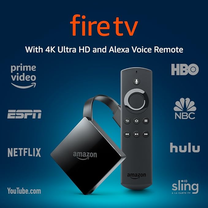 Amazon Fire TV Streaming Media Player 3rd Gen 4K Ultra HD LDC9WZ n Alexa Remote Like New