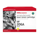 OFFICE DEPOT  YELLOW TONER CARTRIDGE REPLACEMENT FOR HP 206A, W2112A - YELLOW - Like New