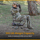 ARROWHEAD OUTDOOR 360° DEGREE SWIVEL HUNTING CHAIR STOOL - CAMO - Like New