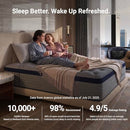 AVENCO KING SIZE MATTRESS 14" COOLING HYBRID MATTRESS IN A BOX GRAY - Brand New