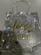 GENERIC 50 PACK CLEAR GIFT FAVOR ELEGANT STYLE BAGS LOVE IS SWEET - CLEAR - Brand New