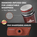 The Innovative Knife Sharpener - Patented Multi-Angle Premium Rolling Knife - Like New