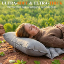JNCONSOR Sleeping Pad Ultralight Inflatable Sleeping Mat Pillow & Foot Pump Gray - Like New
