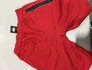 BLU ROCK NEW YORK MEN'S ZIP POCKET JOGGER SWEAT SHORTS BAGGY - SIZE: MEN M - RED - Brand New