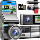 ECOMOMNET DASH CAM FRONT AND REAR, 4K+1080P - BLACK - Like New