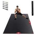 HAPBEAR EXTRA LARGE EXERCISE MAT - 6'X4'X8MM(1/3 INCH) HB-EM03 - BLACK - Like New