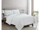 CALLIE COLLECTION SEERSUCKER TEXTURED QUILT SET FULL/QUEEN - WHITE - Like New