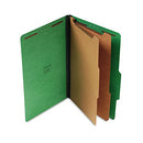 UNIVERSAL PRESSBOARD CLASSIFICATION FOLDERS, 10/BOX - GREEN - Like New