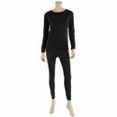 THERMA TEK THERMAL LONG JOHNS UNDERWEAR TOP & BOTTOM 2PC SET WOMEN M - BLACK - Like New