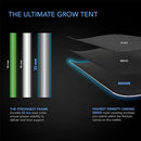 AC INFINITY CLOUDLAB 811 ADVANCE GROW TENT 120"X120"X80" THICKEST 1" - BLACK - Like New