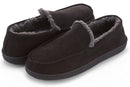 FLOOPI MEN'S CLASSIC MICROSUEDE MOCCASIN SLIPPER, SIZE: 13-14 - - Scratch & Dent
