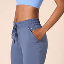AMAZON ESSENTIALS WOMEN'S ACTIVE PERFORMANCE STRETCH WOVEN JOGGER PANT - BLUE - Brand New