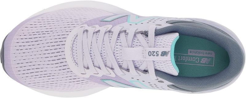 W520RG7 New Balance Women's 520 V7 Running Shoe Grey/Purple Size 6 Wide - Like New