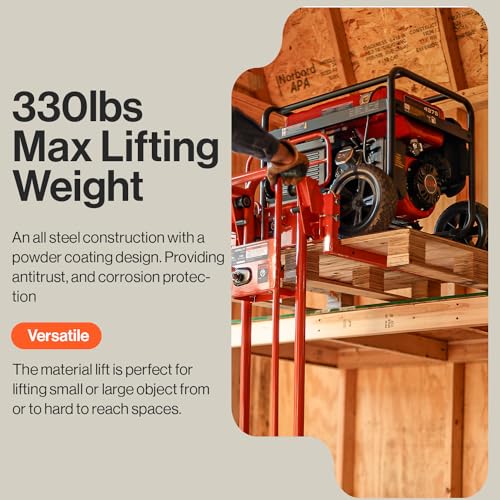 SuperHandy Material Lift Winch Stacker, Pallet Truck Dolly, Lift Table, 330Lbs - Like New