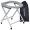 ALPCOUR PORTABLE TOILET SEAT COMMODE W/BUILT-IN BAG RACK ALPCOUR PTSMGY - GRAY - Like New