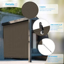 Patio Paradise Shades Roll Up Outdoor 7'Wx6'H Roller Shade Exterior Patio Blinds - Brand New