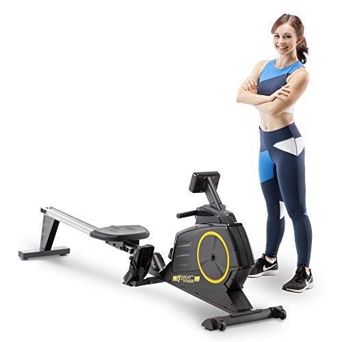 CIRCUIT FITNESS DELUXE FOLDABLE MAGNETIC ROWING MACHINE - - Scratch & Dent
