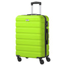 ANYZIP LUGGAGE PC ABS HARDSIDE LIGHTWEIGHT SUITCASE 4 WHEELS TSA LOCK - GREEN - Brand New