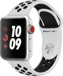 For Parts: Apple Watch Nike+ Series 3 GPS,Cellular 38mm Silver Case -BATTERY DEFECTIVE