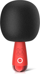 CALF G2 Bluetooth Wireless Portable Handheld Karaoke Microphone - BLACK/RED - Like New