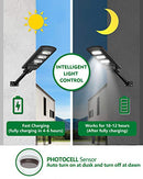 Beionxii Outdoor Solar Street Light LED Solar Powered 6000K 2 Pack - EST90WN-2PK - Like New