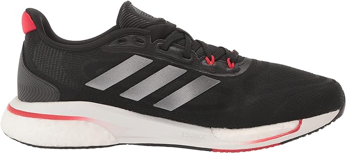 GW9107 Adidas Men's Supernova Running Shoe Black/Night Metallic/Impact Orange 9 - Like New