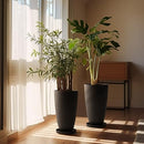 LA Jolie Muse Black Tall Planters Set of 2 20 Inch Tall Outdoor Planters - Brand New