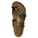 R71791 BIRKENSTOCK WOMEN'S FLIP FLOP SANDALS SIZE 10 - 10.5 SHINNY BLACK - Like New