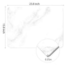 ZEAVOLA Dish Drying Mat 24" x 16" Super Absorbent B0CPY7S694 - White/Marble - Brand New