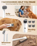 SIMPLEWAY DOG VACUUM GROOMING KIT FOR SHEDDING: 2.5L PROFESSIONAL HAIR CLIPPERS - Like New