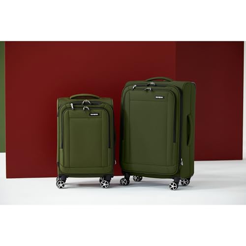 SAMSONITE SAIRE LTE SOFTIDE EXPANDABLE LUGGAGE CARRY-ON/MEDIUM-OLIVE GREEN - Brand New