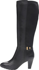B01J4ALFNC-NEW - Anne Klein Women's Delray Leather Riding Boot, Black, 7.5 M US - Brand New