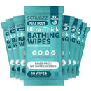 Extra Large Body Wipes No Rinse, 80 Ultra Thick Disposable Shower Wipes - Brand New
