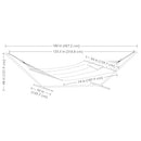 Sunnydaze Quilted Double Hammock with Stand for Outside 400-Pound Capacity - Like New