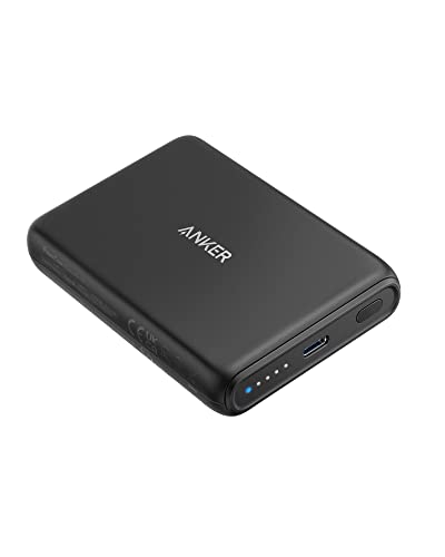 ANKER 521 WIRELESS MAGNETIC CHARGER 5000 mAh for IPHONE 13/12 A1619 - BLACK - Like New