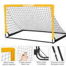 ECHOSAMEN KIDS SOCCER GOALS FOR BACKYARD, 2 OF 6 X 4 FT SOCCER GOAL - YELLOW - Like New