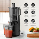 Elite Gourmet EJX320 Big Mouth Whole Fruit 5.2” Self-Feeding Chute, Cold Press - Like New