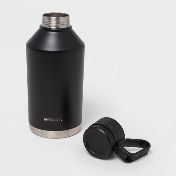 EMBARK 64OZ STAINLESS STEEL GROWLER - EMBARK - BLACK - Scratch & Dent
