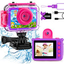 GKTZ Kids Waterproof Camera - Underwater Camera Birthday Gifts, KD190 - Purple Like New