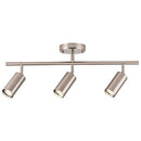 brfaixla 3-Light LED Track Lighting Kit Brushed Nickel Metal B0912PH1D7 - Nickel - Like New