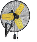 9000 CFM 24" Outdoor Oscillating Wall Fan, High Velocity 3-Speed Waterproof - Like New