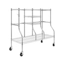 SafeRacks Golf Equipment Organizer Rack, Garage Storage Rack, Steel Wire - WHITE - Like New