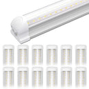 SHINESTAR 8FT LED Shop Light Fixture 12-Pack 72W 9000LM 5000K - White - Brand New