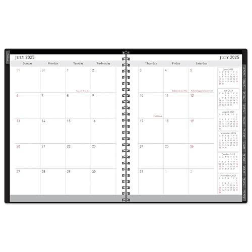 OFFICE DEPOT 2025-2026 OFFICE DEPOT 18-MONTH ACADEMIC PLANNER 6" X 8" - BLACK - Brand New