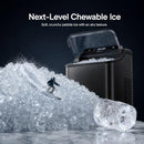 TYPHUR NUGGET ICE MAKER COUNTERTOP 35LBS/24H SELF-CLEANING PUMP - SS/BLACK - Like New